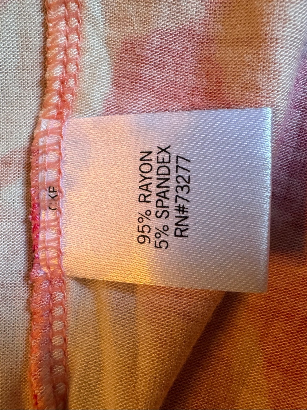 Apt. 9 Coral, Pink & Orange Abstract Cowl Neck Top 0X NWT - Picture 7 of 9